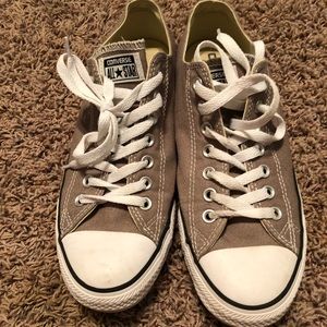 Dark tan converse